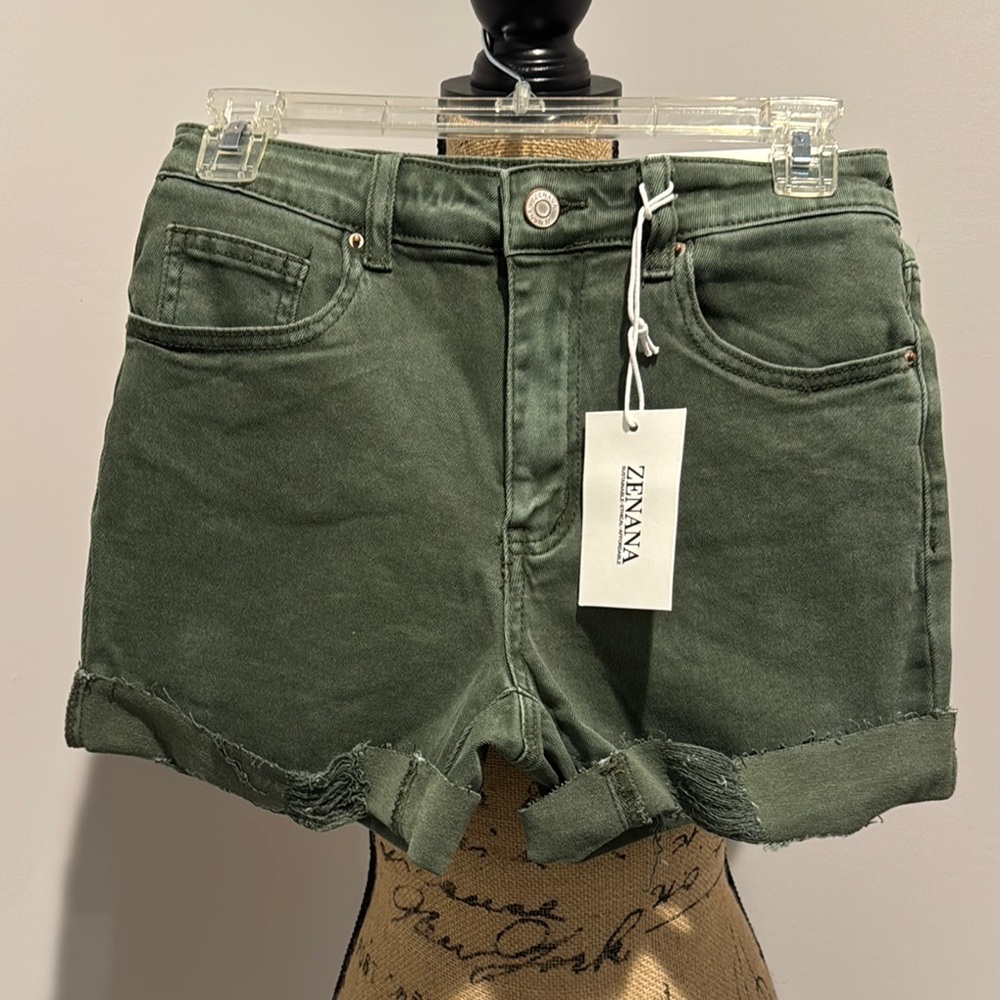 Zenana Olive Jean Shorts